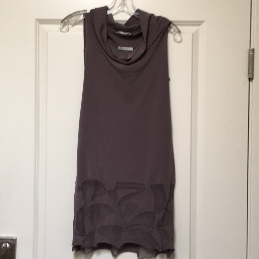 Sarah Pacini Knit Tunic w/Shell Mauve Size S